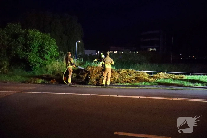 Bermbrand onder controle na snelle inzet