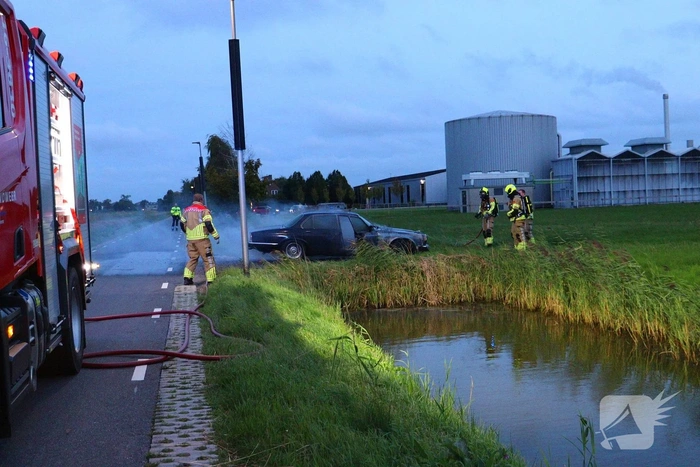 Brand in motorcompartiment van oldtimer