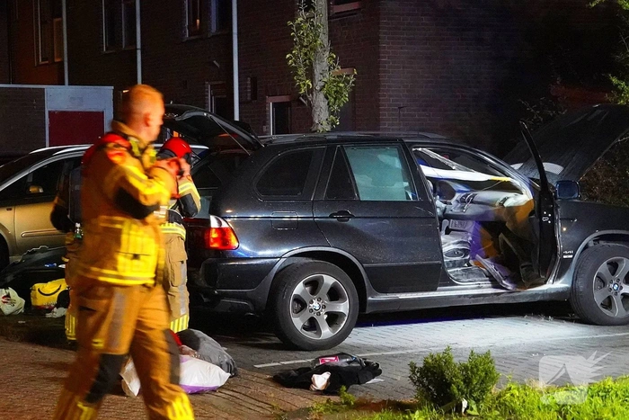 Autobrand veroorzaakt schade in Lelystad