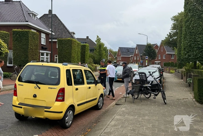 Fietser gewond na aanrijding met auto