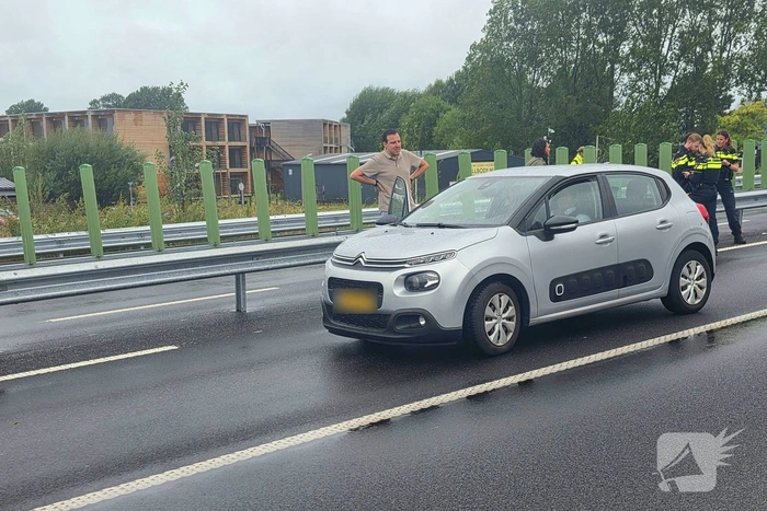 Kop-staartbotsing veroorzaakt verkeershinder