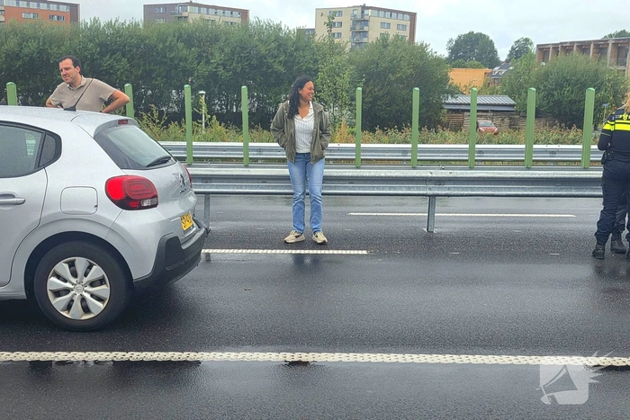 Kop-staartbotsing veroorzaakt verkeershinder