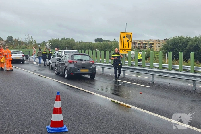Kop-staartbotsing veroorzaakt verkeershinder