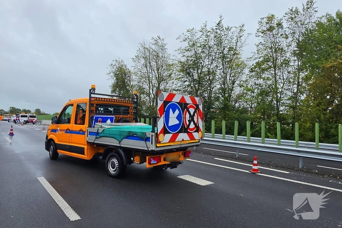 Kop-staartbotsing veroorzaakt verkeershinder