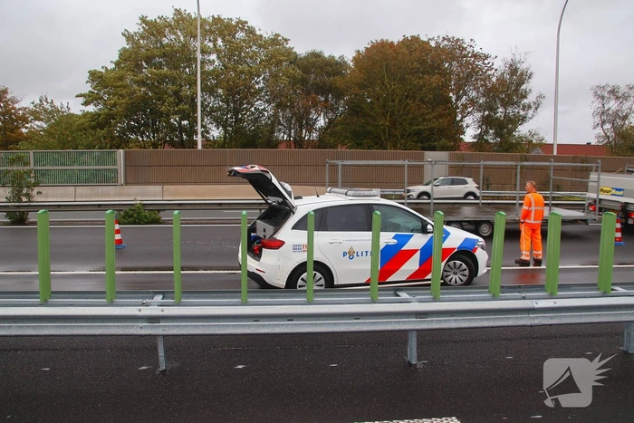 Kop-staartbotsing veroorzaakt verkeershinder
