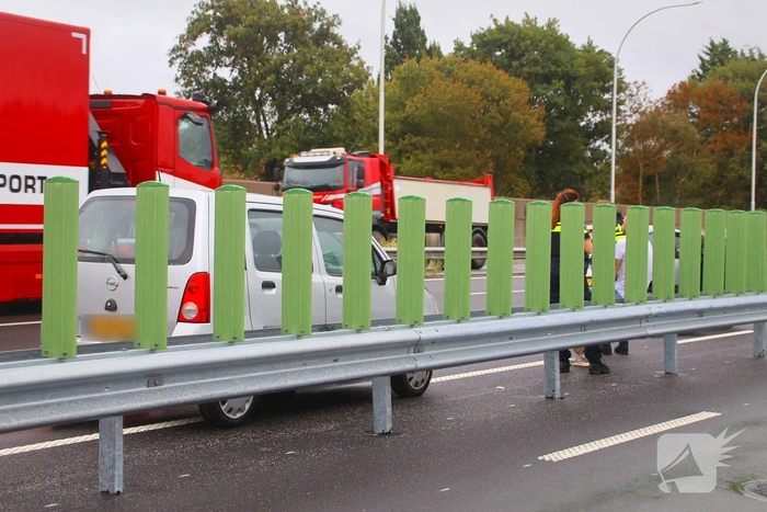 Kop-staartbotsing veroorzaakt verkeershinder