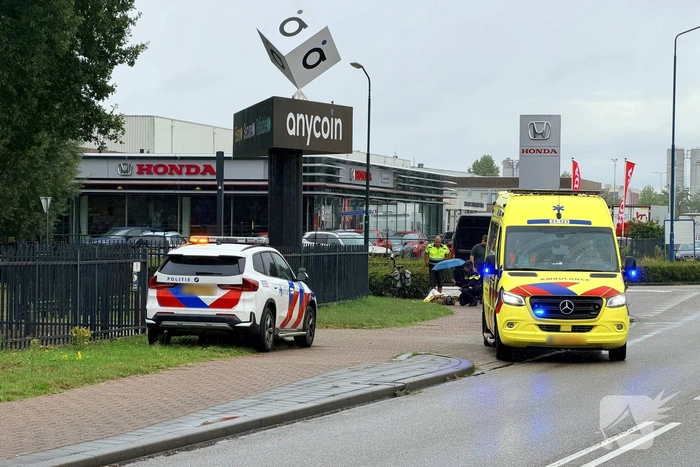 Fietser gewond na aanrijding met auto