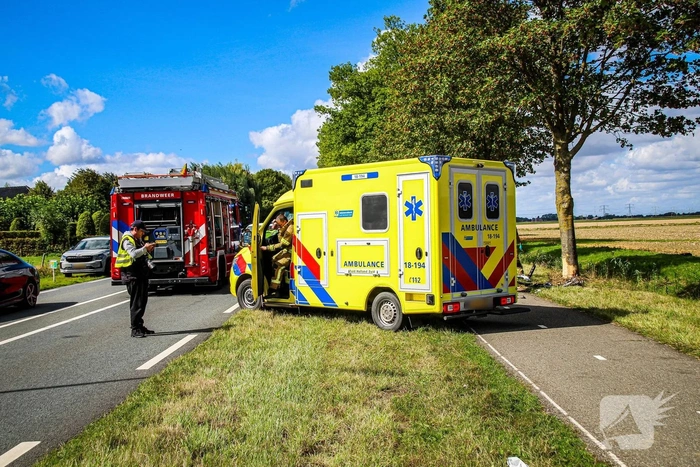 Dode na botsing tegen boom langs provincie weg