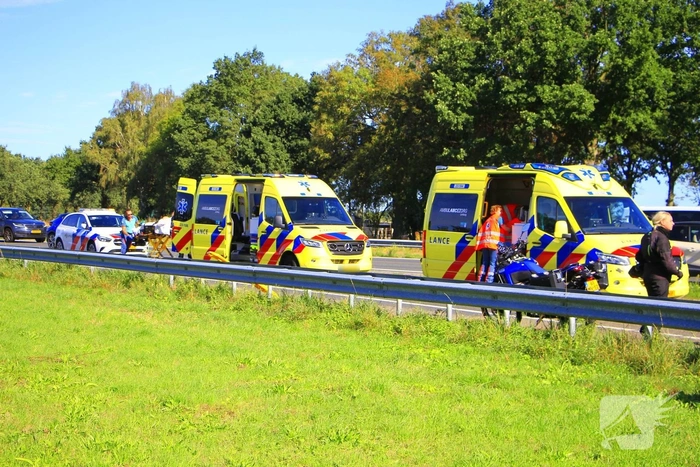 Motorongeval leidt tot gewonden en ziekenhuisopname