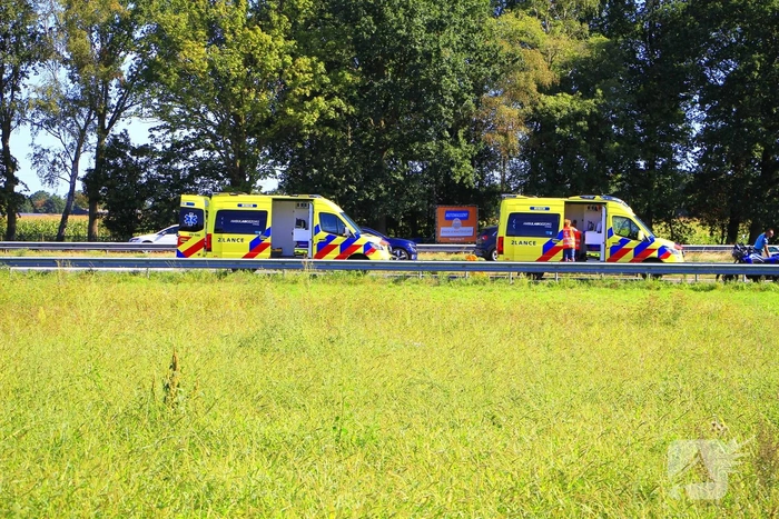 Motorongeval leidt tot gewonden en ziekenhuisopname