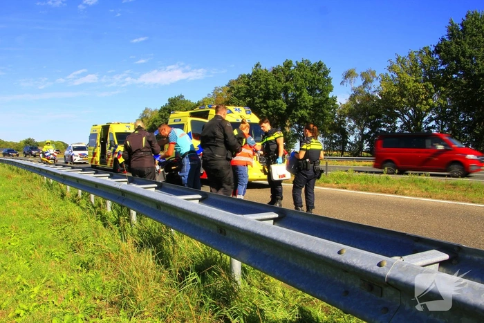 Motorongeval leidt tot gewonden en ziekenhuisopname