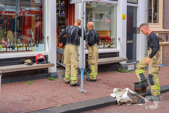 Brand in restaurant geblust na rookinhalatie