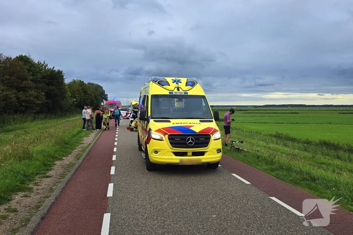 Reanimatie na ongeval met wielrenners