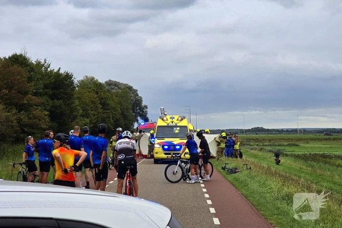 Reanimatie na ongeval met wielrenners