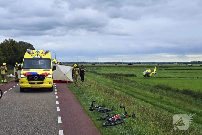 Reanimatie na ongeval met wielrenners