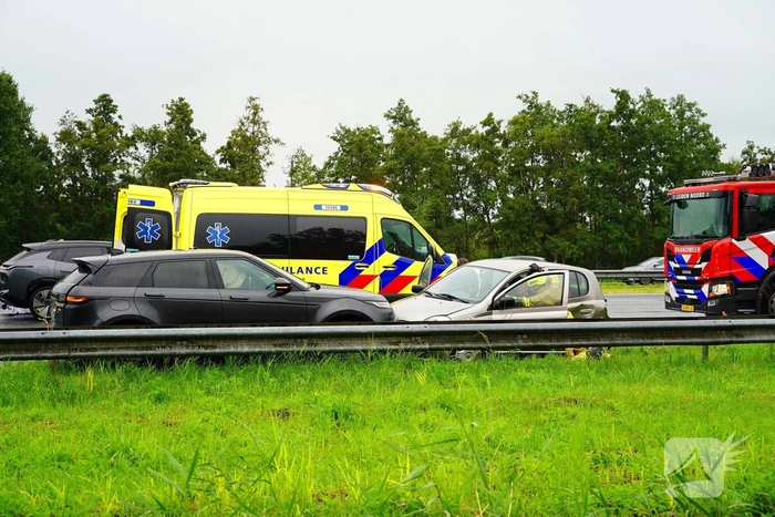 Meerdere voertuigen betrokken bij ongeval
