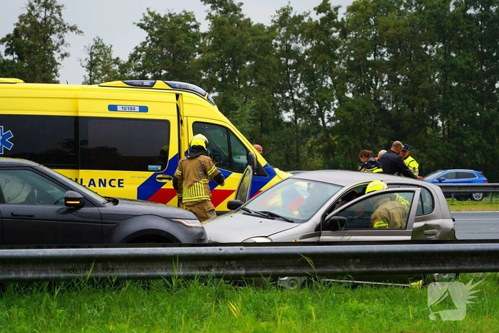 Meerdere voertuigen betrokken bij ongeval