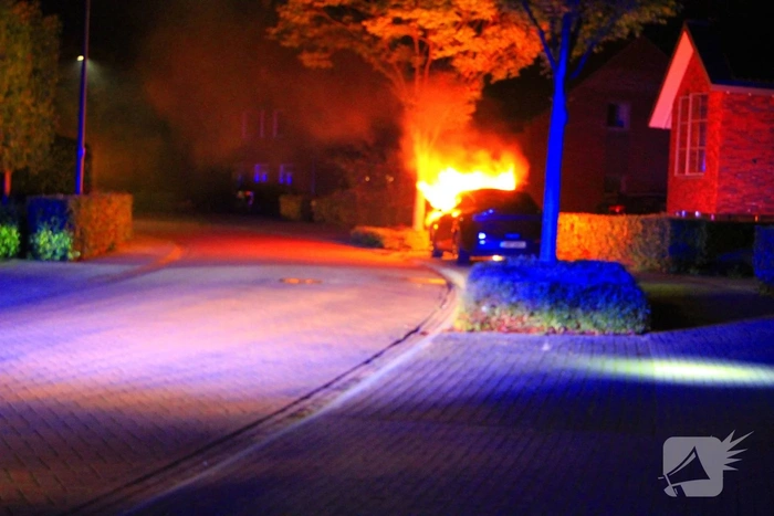 Twee auto's in brand door vermoedelijke brandstichting