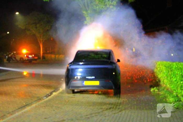 Twee auto's in brand door vermoedelijke brandstichting