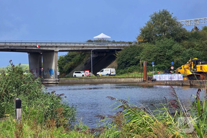 Herstelwerkzaamheden aan snelweg na weggespoelde fundering