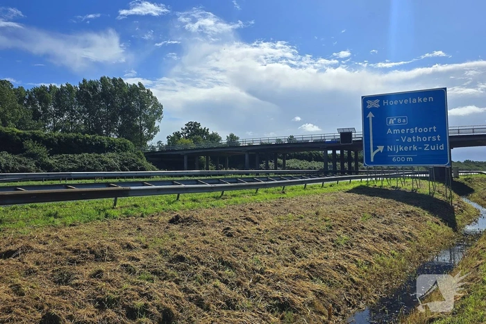 Herstelwerkzaamheden aan snelweg na weggespoelde fundering
