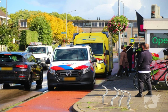 Ongeval tussen auto en fietser in Alblasserdam