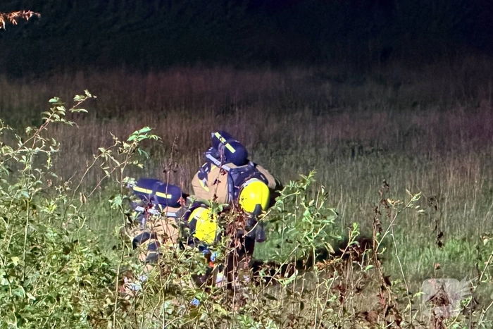 Metingen na verontreiniging van de bodem