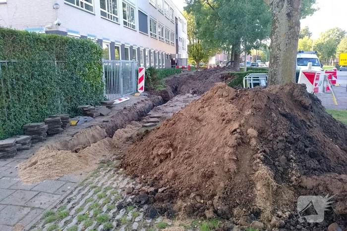 Twee keer gasleiding geraakt tijdens graafwerkzaamheden
