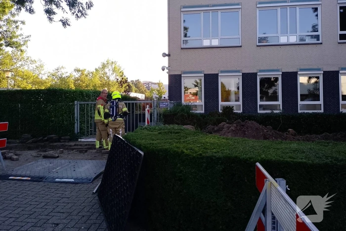 Twee keer gasleiding geraakt tijdens graafwerkzaamheden