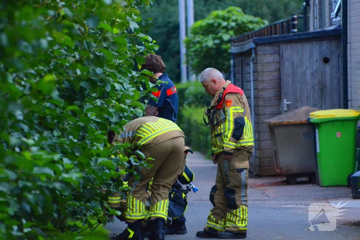 Brandweer verricht metingen bij tennisclub