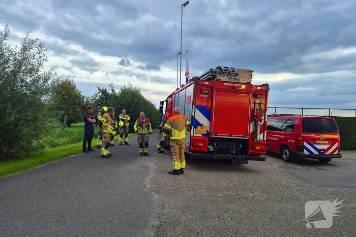 Brandweer verricht metingen bij tennisclub