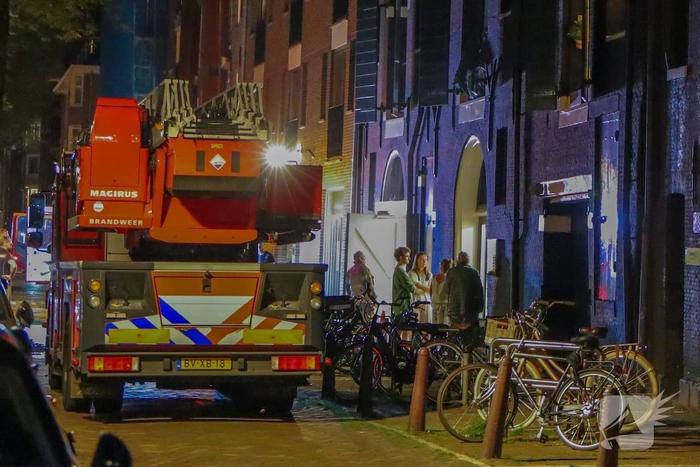 Brand in berging grachtenpand