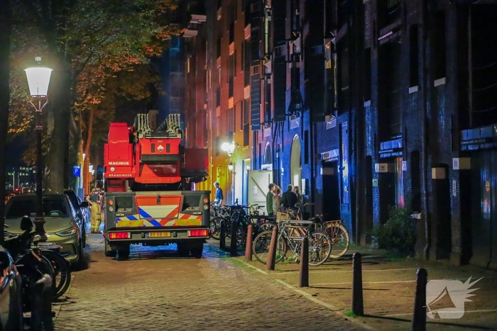Brand in berging grachtenpand