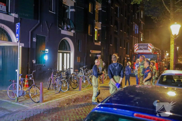 Brand in berging grachtenpand