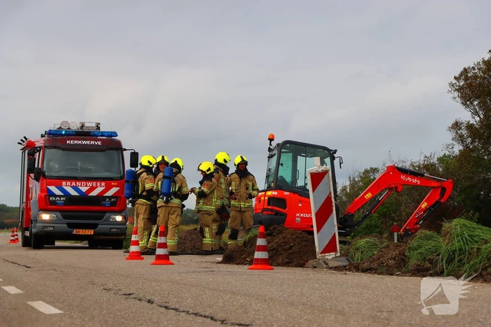 Monteurs van Steden aan het werk na gaslekkage
