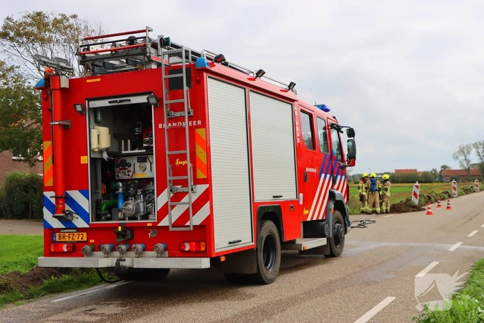 Monteurs van Steden aan het werk na gaslekkage