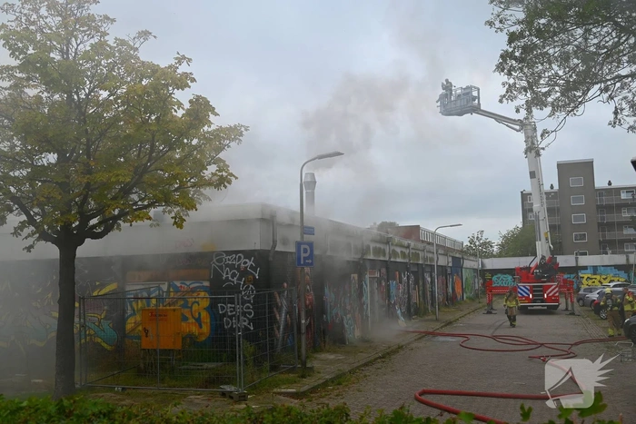 Brand met flinke rookontwikkeling