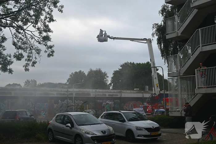 Brand met flinke rookontwikkeling