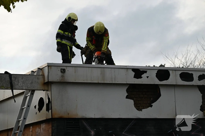 Brand met flinke rookontwikkeling