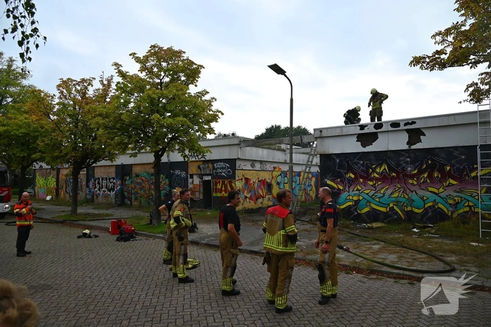 Brand met flinke rookontwikkeling