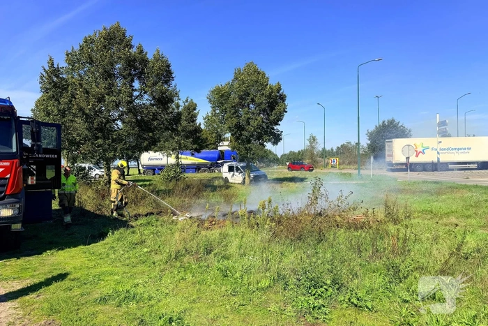 Buitenbrand door gedumpt afval