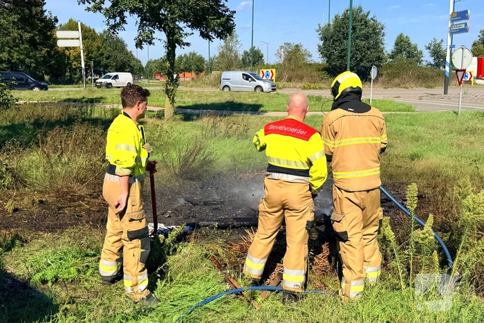 Buitenbrand door gedumpt afval