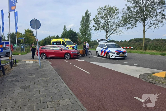 Aanrijding tussen auto en bakfiets