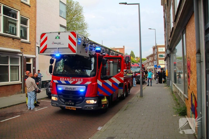 Brand in kelderbox leidt tot medische controle