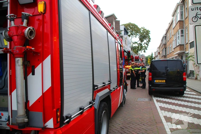 Brand in kelderbox leidt tot medische controle