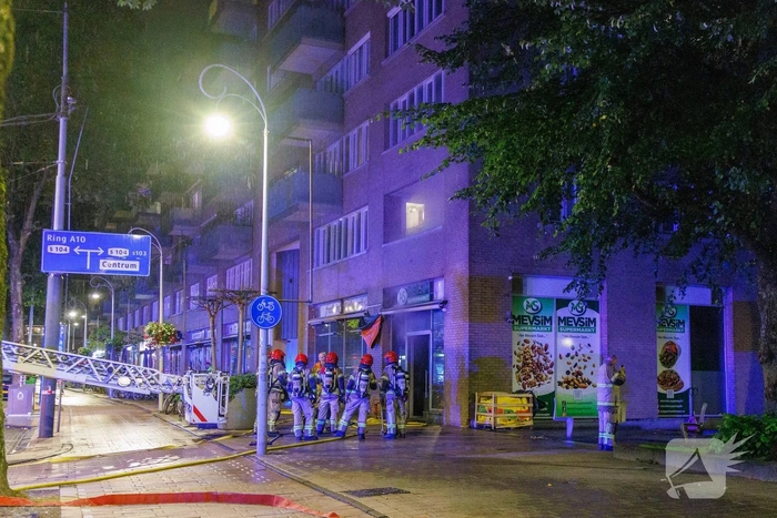 Brand in winkelpand leidt tot evacuatie
