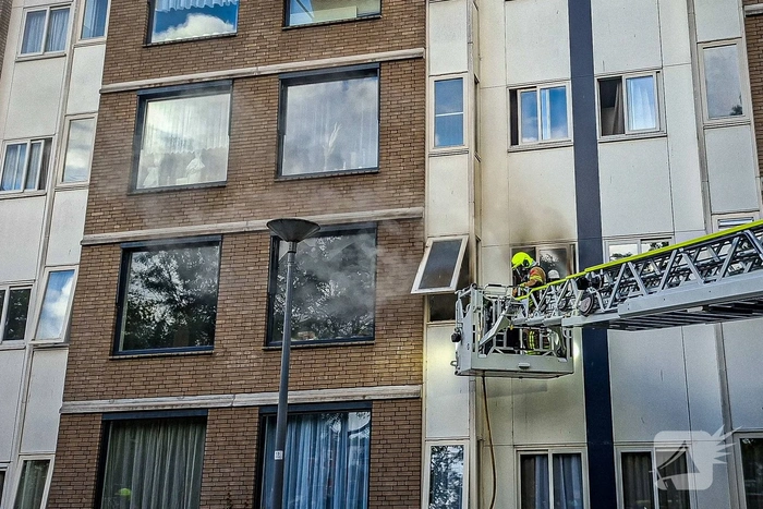 Grote brand in zorginstelling met veel rookontwikkeling