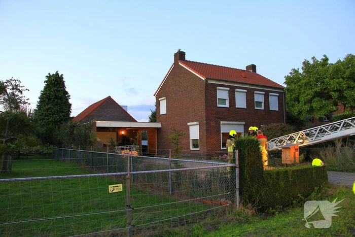 Hoornaarnest veroorzaakt brand in schoorsteen