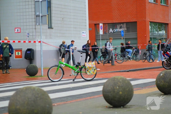 Fietser gewond bij aanrijding met politiemotor