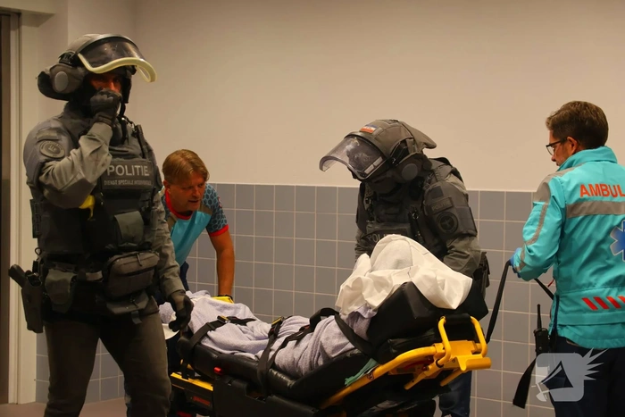 Flashbang ingezet bij persoon met onbegrepen gedrag in appartement